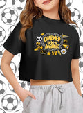 Charmed to Be a Jaguar Soccer Youth Crop Tee