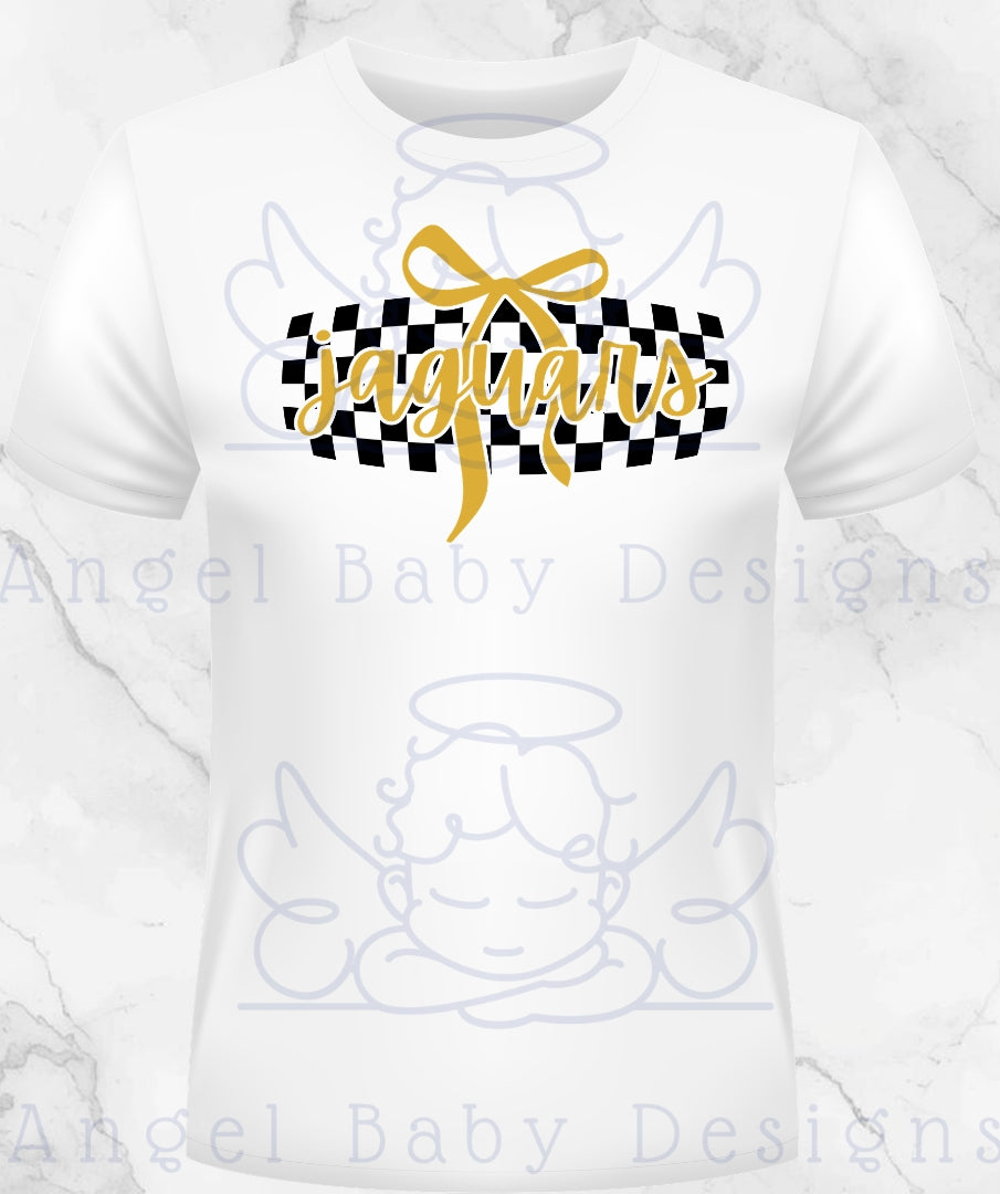 TJ Jaguars Checker Short Sleeve T-Shirt