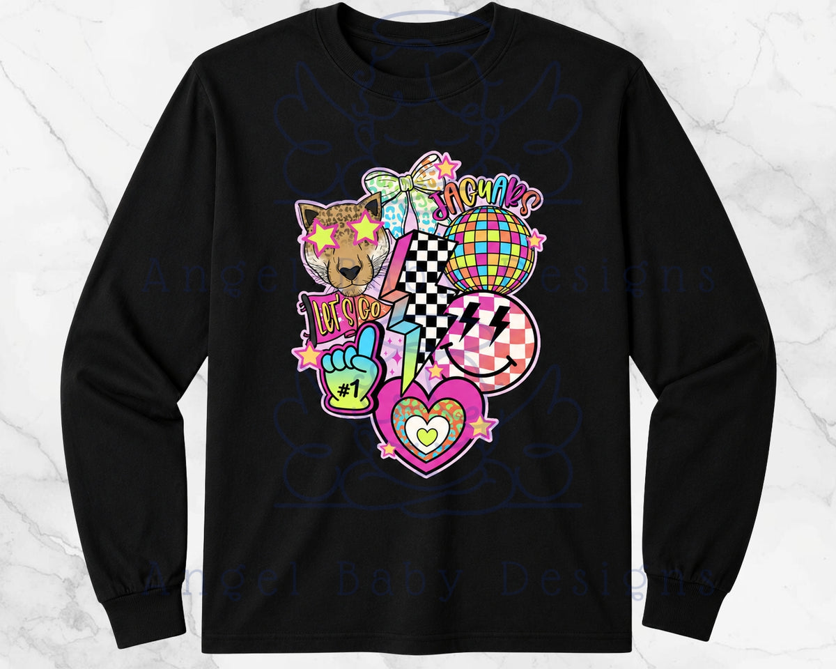 Retro Jaguars Youth Long Sleeve T-Shirt