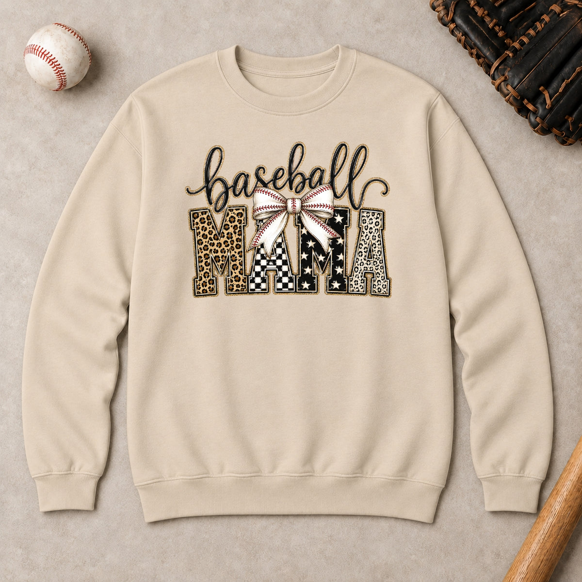Baseball Mama Bow Apparel