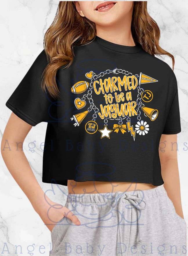 TJ Jaguars "Charmed to Be a Jaguar" Youth Crop Tee