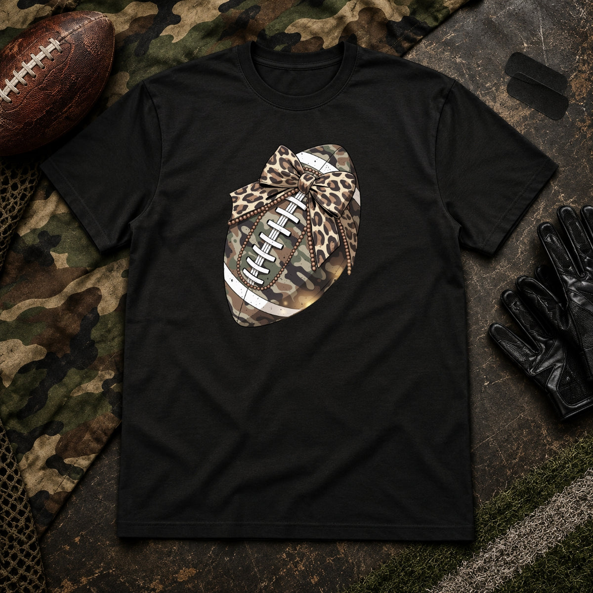 Camo Football Game Day Shirt