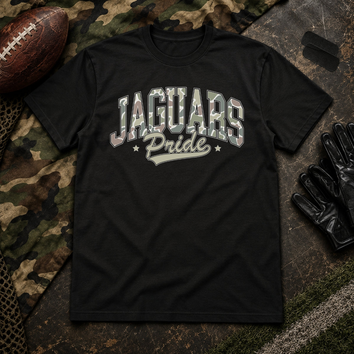 Camo Football Game Day Shirt