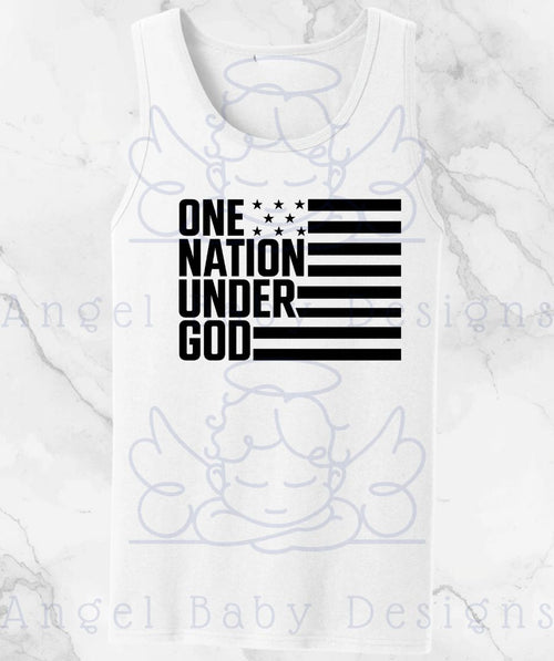 One Nation Under God Patriotic American Flag Shirt