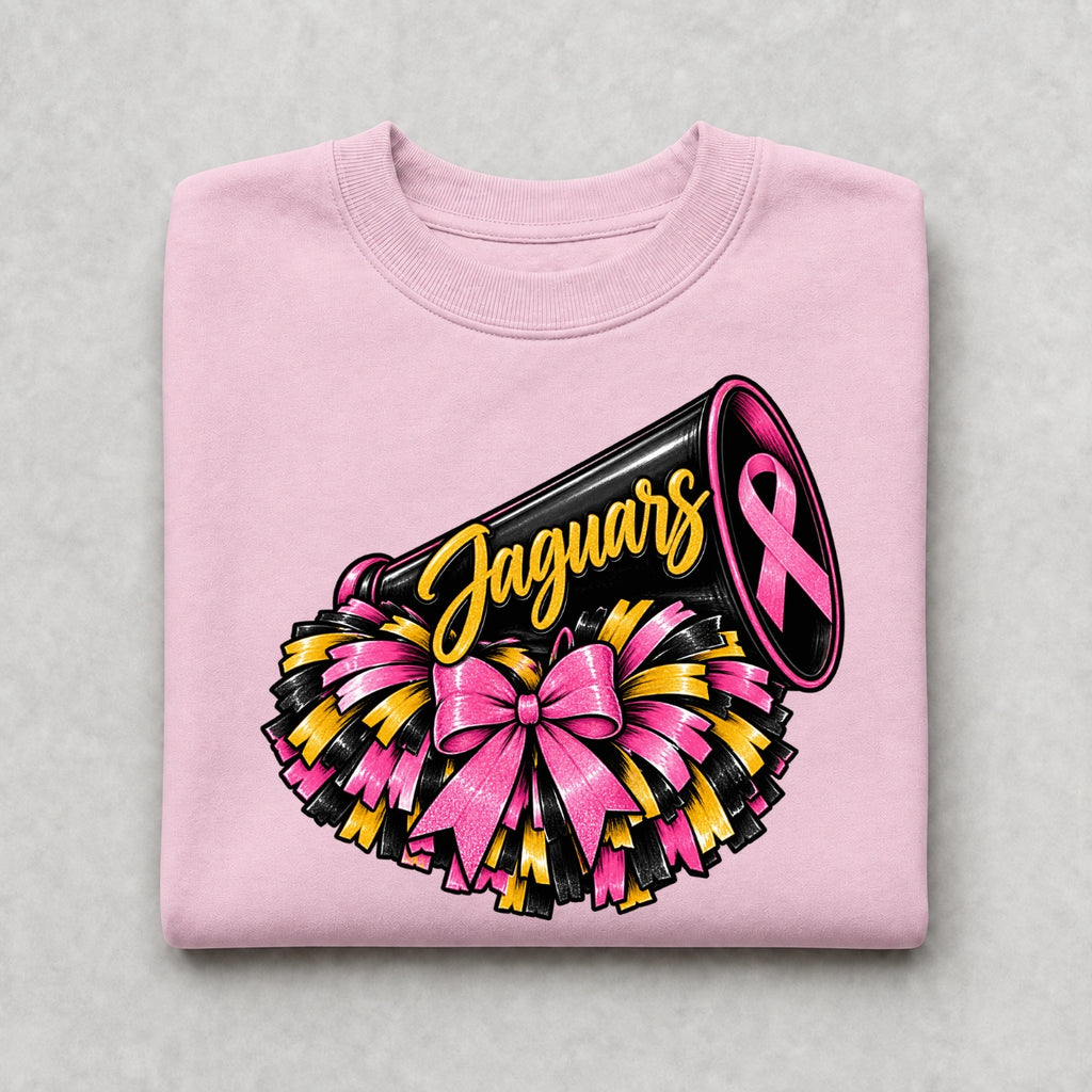 Jaguars Pink Ribbon Megaphone Crewneck Sweatshirt