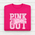 Pink Out Jaguars Gingham Crewneck
