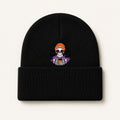 Caffeinated Skeleton Halloween Knit Beanie