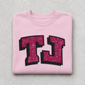 TJ Pink Glitter Spirit Crewneck Sweatshirt